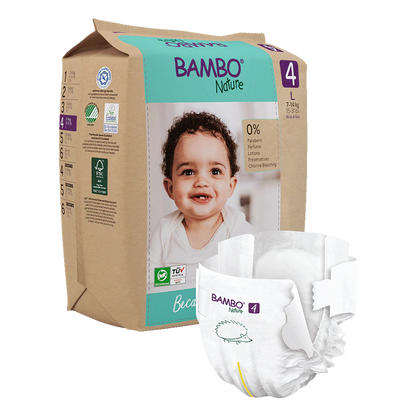 Bambo Nature 4, (7-14 kg / 15-31 lbs), 24 buc.