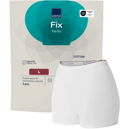 ABENA Fix, pantaloni din bumbac pentru fixare, mărimi XS–3XL