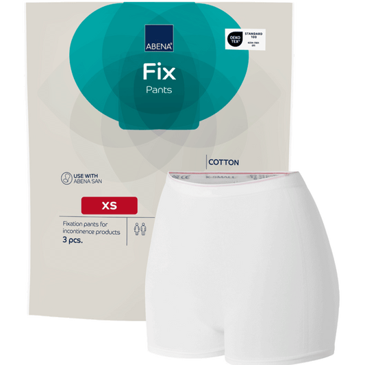 ABENA Fix, pantaloni din bumbac pentru fixare, mărimi XS–3XL
