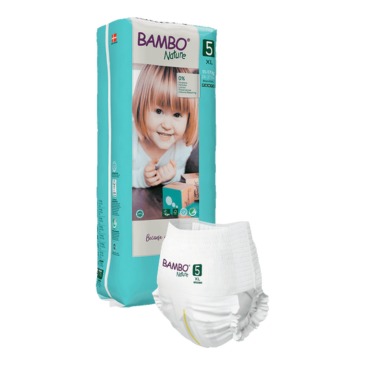 Bambo Nature Scutecele tip chilot 5, (11-17 kg / 24-37 lbs), 38 buc.