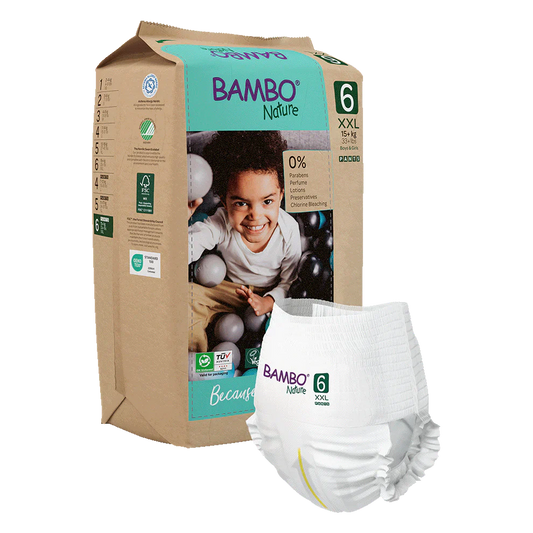 Bambo Nature Scutecele tip chilot 6, (15+ kg / 33+ lbs), 18 buc.